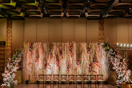 Backdrop and Stage — Anand Karaj decor — Alila Diwa Goa